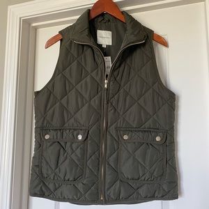 Army Green Puffer Vest